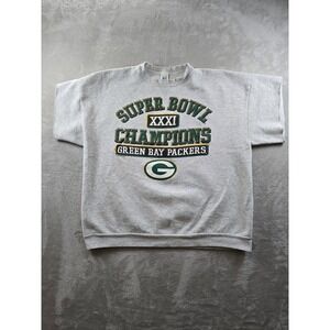 Vintage 1997 Green Bay Packers Super Bowl XXXI Champions Sweatshirt Men XL *Read